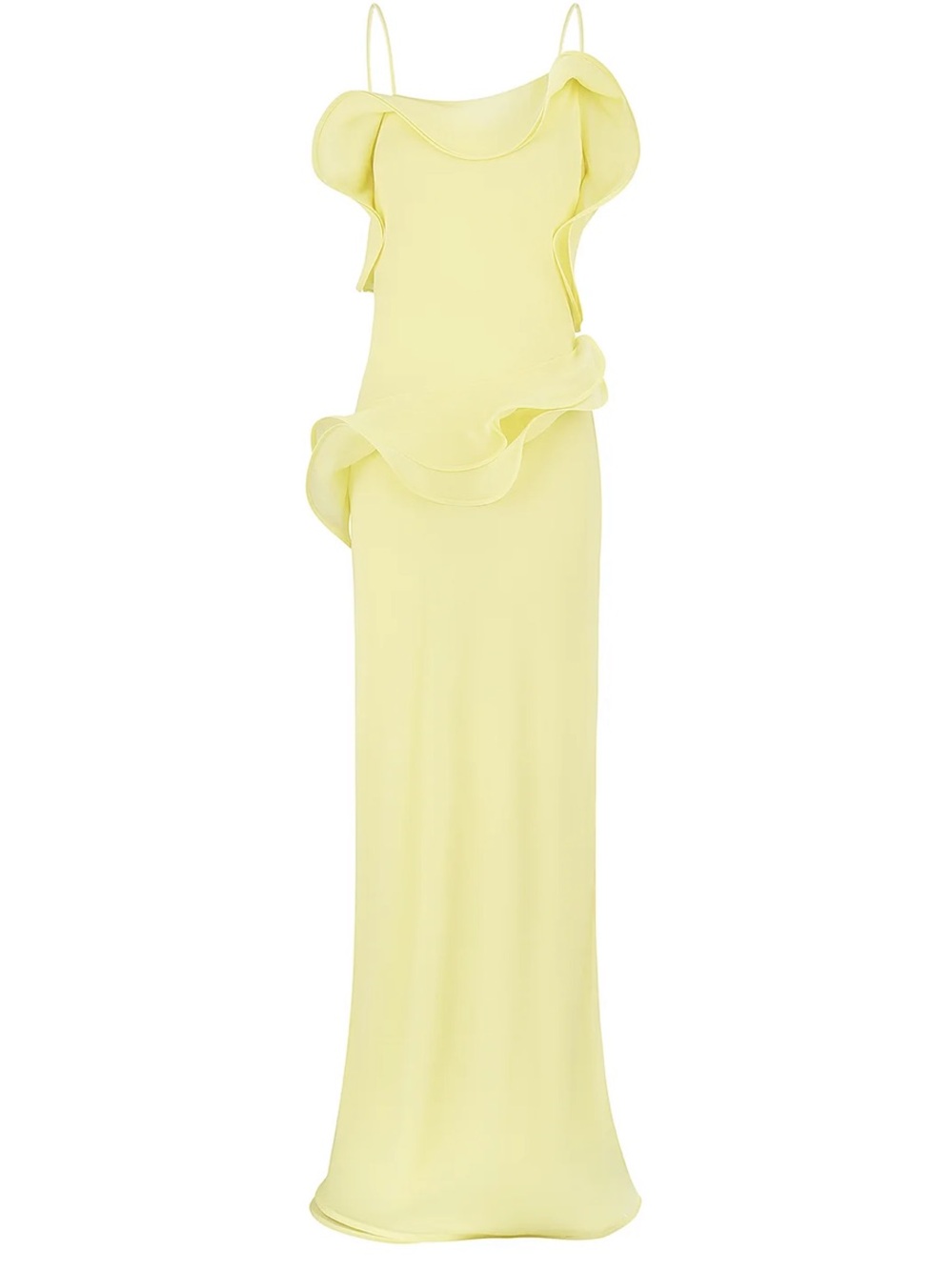 Selezza London chiffon maxi dress yellow - Picture 4 of 10